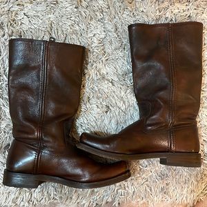 FRYE Mid-Calf Cognac Boots